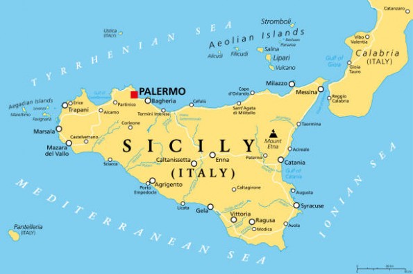 Mapa da Sic?lia